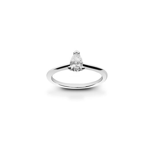 Larmes de Lune Solitaire Diamant Responsable 0,35 ct