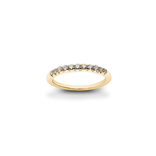 Ligne d’Éclats Demi-alliance 11 Diamants Reponsables 0,25ct