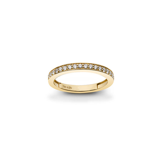 Lumière Alignée demi-alliance 11 Diamants Responsables 0,25 ct