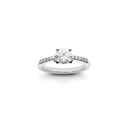 Promesse Couronnée Solitaire Diamant Responsable 1,26 ct